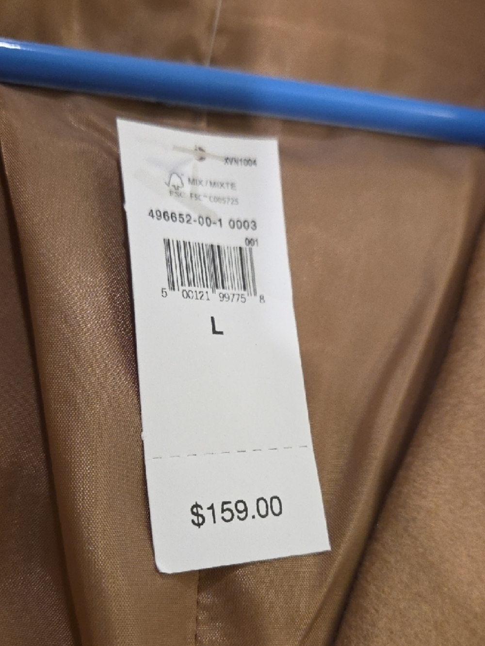 GAP Double-Breasted Camel Pea Coat Size L, New With Tags! - Picture 2 of 10